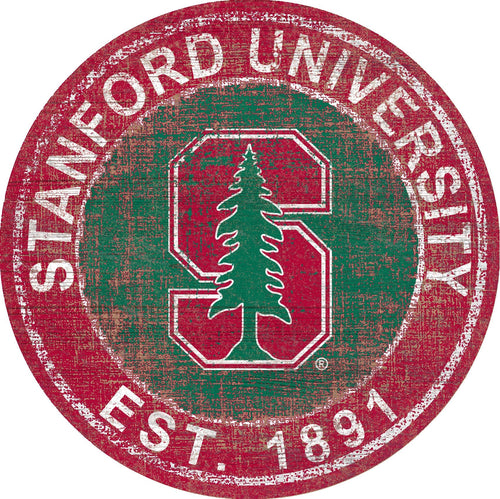 Stanford Cardinal 0744-Heritage Logo Round