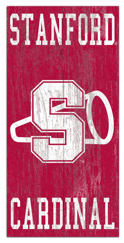 Stanford Cardinal 0786-Heritage Logo w/ Team Name 6x12