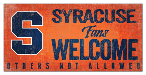 Syracuse Orange 0847-Fans Welcome 6x12