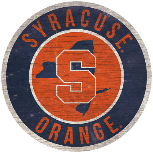 Syracuse Orange 0866-12in Circle w/State