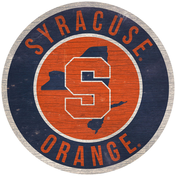 Syracuse Orange 0866-12in Circle w/State