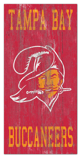 Tampa Bay Buccaneers 0786-Heritage Logo w/ Team Name 6x12