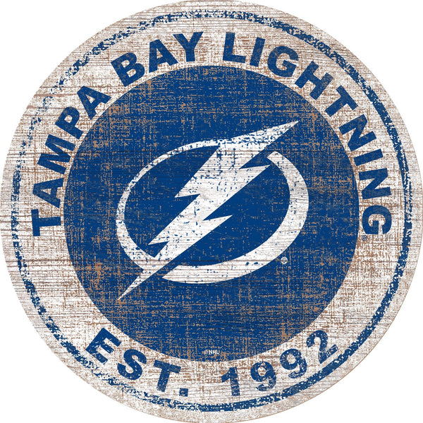 Tampa Bay Lightning 0744-Heritage Logo Round