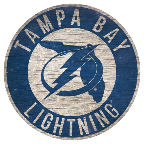 Tampa Bay Lightning 0866-12in Circle w/State