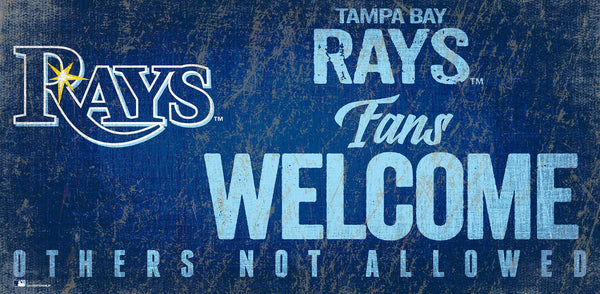 Tampa Bay Rays 0847-Fans Welcome 6x12