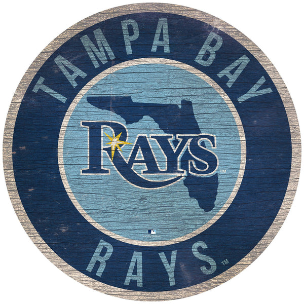Tampa Bay Rays 0866-12in Circle w/State