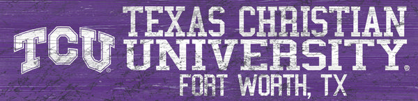 TCU Horned Frogs 0846-Team Name 6x24
