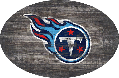 Tennessee Titans 0773-46in Distressed Wood Oval