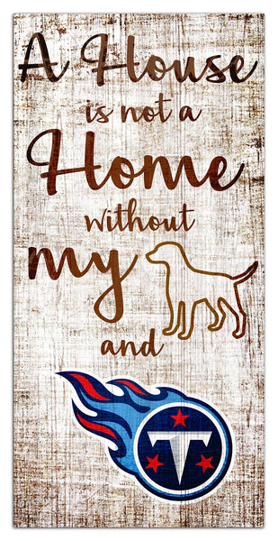 Tennessee Titans 0867-A House is not a Home 6x12