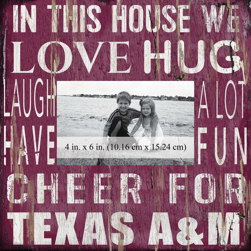 Texas A&M Aggies 0734-In This House 10x10 Frame
