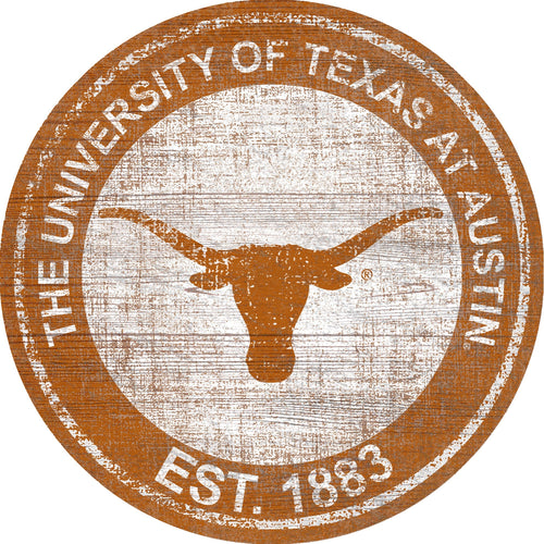 Texas Longhorns 0744-Heritage Logo Round