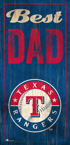 Texas Rangers 0632-Best Dad 6x12