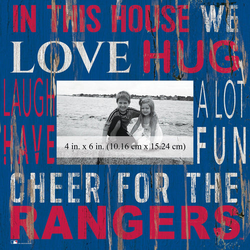 Texas Rangers 0734-In This House 10x10 Frame