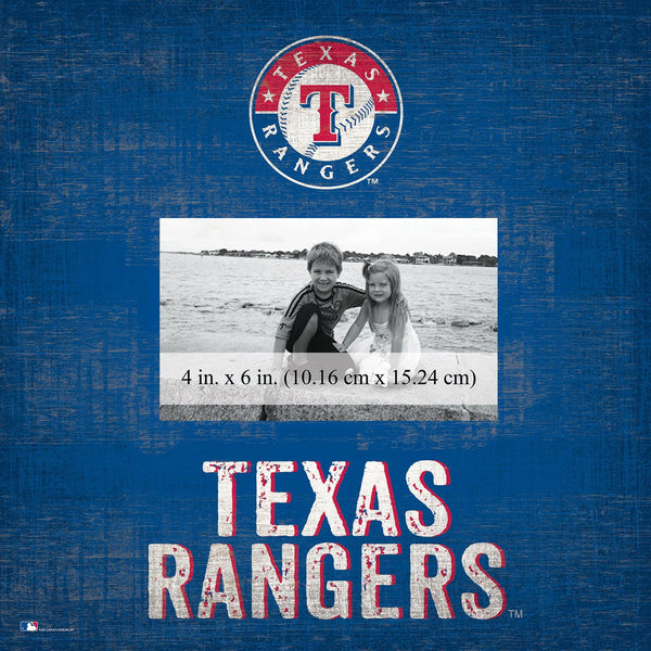 Texas Rangers 0739-Team Name 10x10 Frame