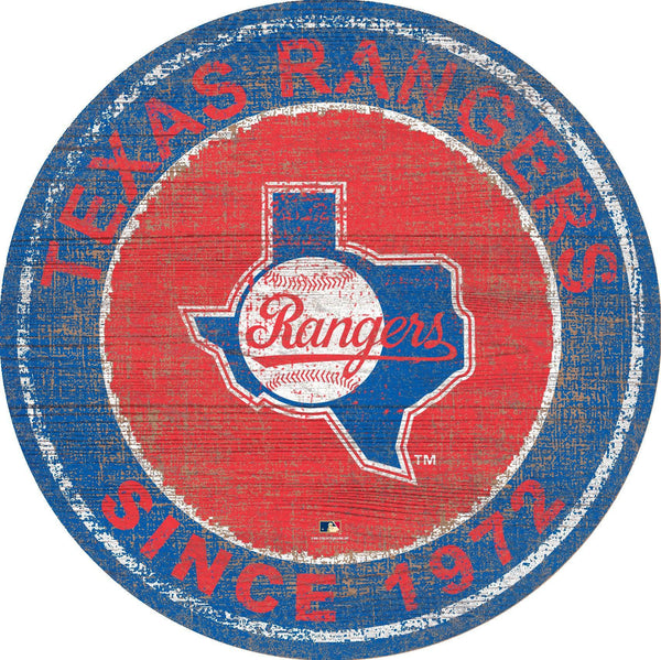 Texas Rangers 0744-Heritage Logo Round