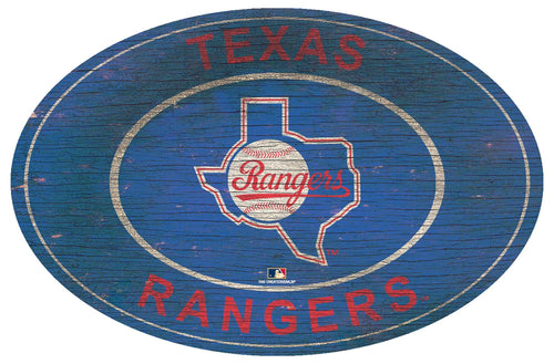 Texas Rangers 0801-46in Heritage Logo Oval