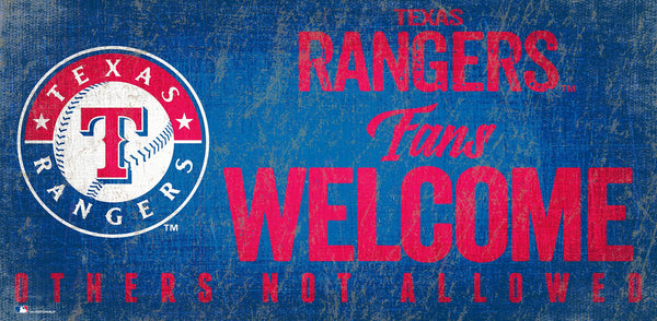 Texas Rangers 0847-Fans Welcome 6x12