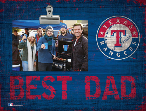 Texas Rangers 0893-Best Dad Clip Frame