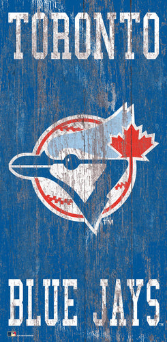 Toronto Blue Jays 0786-Heritage Logo w/ Team Name 6x12