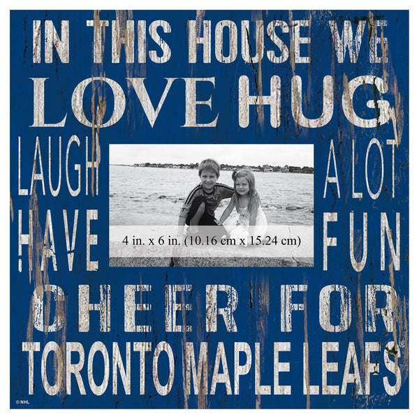 Toronto Maple Leafs 0734-In This House 10x10 Frame