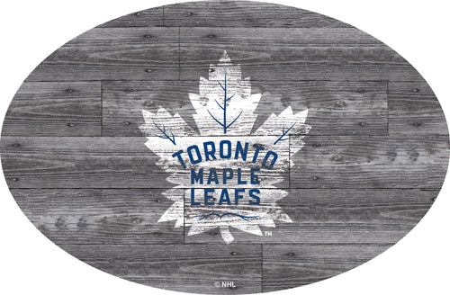 Toronto Maple Leafs 0773-46in Distressed Wood Oval