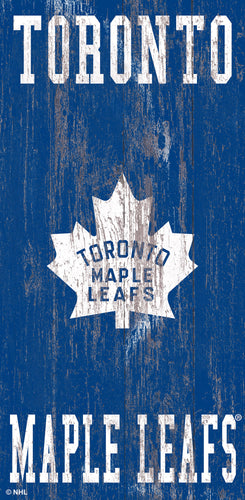 Toronto Maple Leafs 0786-Heritage Logo w/ Team Name 6x12
