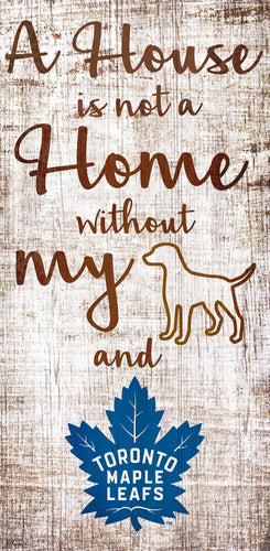 Toronto Maple Leafs 0867-A House is not a Home 6x12