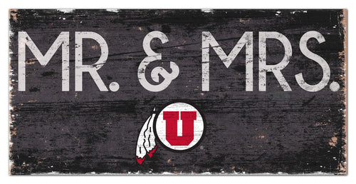 Utah Utes 0732-Mr. and Mrs. 6x12