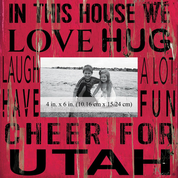Utah Utes 0734-In This House 10x10 Frame