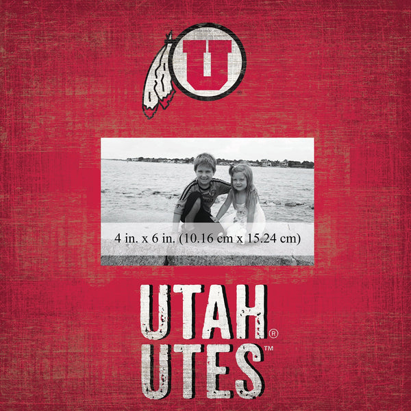 Utah Utes 0739-Team Name 10x10 Frame