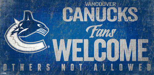 Vancouver Canucks 0847-Fans Welcome 6x12