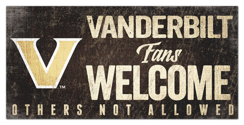 Vanderbilt Commodores 0847-Fans Welcome 6x12