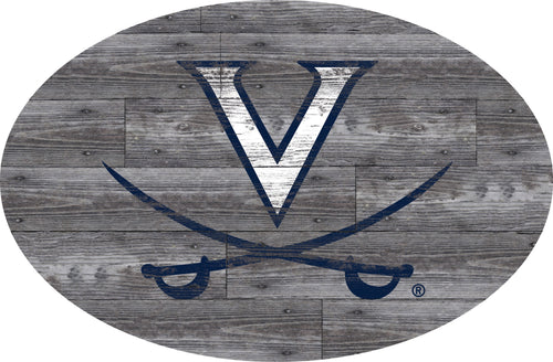 Virginia Cavaliers 0773-46in Distressed Wood Oval