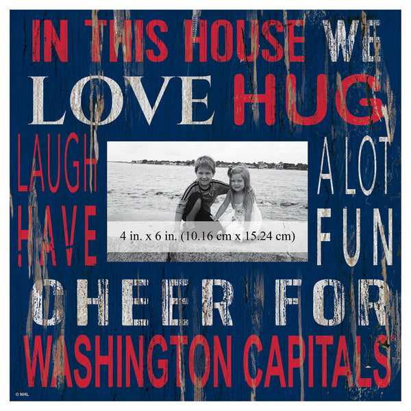 Washington Capitals 0734-In This House 10x10 Frame