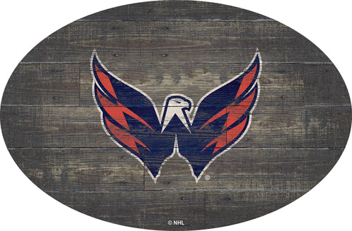 Washington Capitals 0773-46in Distressed Wood Oval