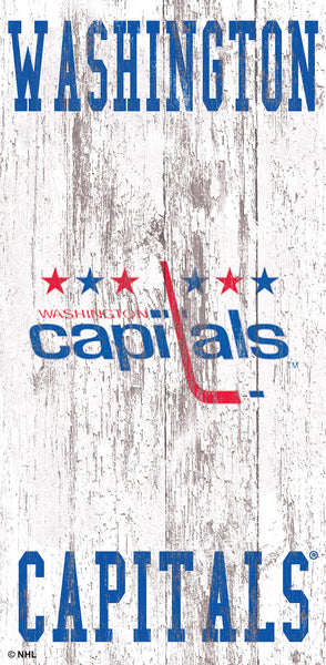 Washington Capitals 0786-Heritage Logo w/ Team Name 6x12