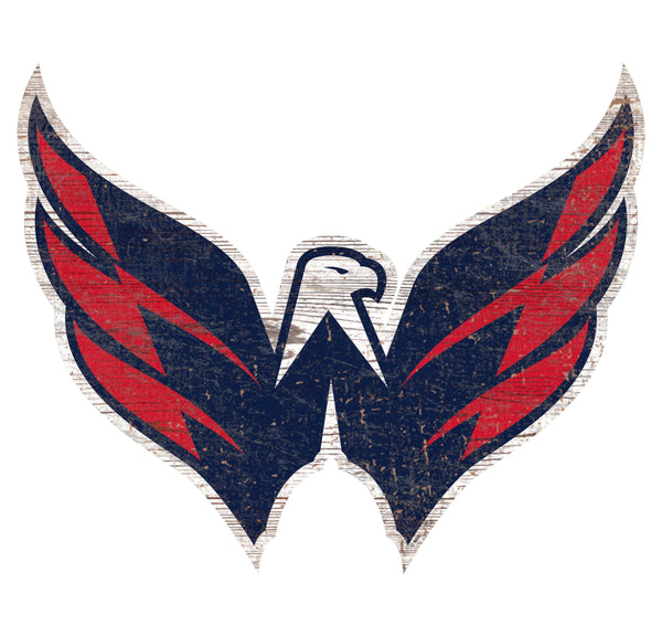 Washington Capitals 0843-Distressed Logo Cutout 24in