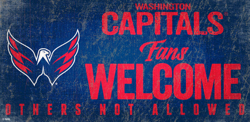 Washington Capitals 0847-Fans Welcome 6x12