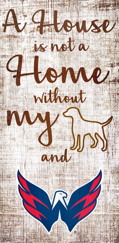 Washington Capitals 0867-A House is not a Home 6x12