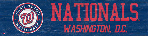 Washington Nationals 0846-Team Name 6x24
