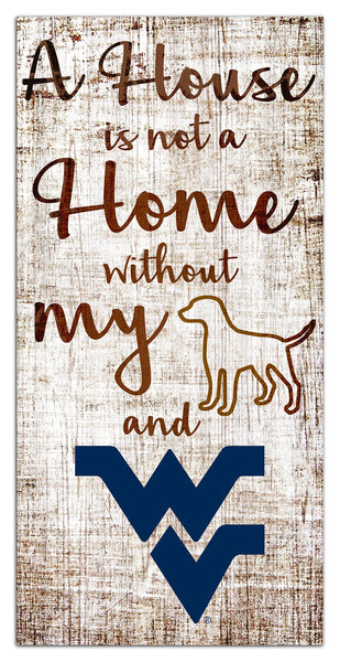 West Virginia Mountaineers 0867-A House is not a Home 6x12