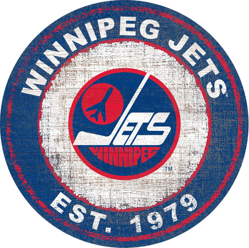 Winnipeg Jets 0744-Heritage Logo Round