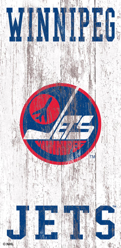 Winnipeg Jets 0786-Heritage Logo w/ Team Name 6x12