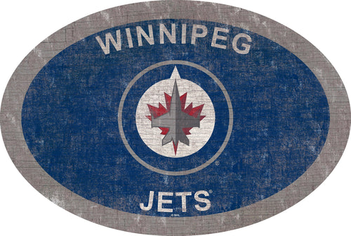 Winnipeg Jets 0805-46in Team Color Oval