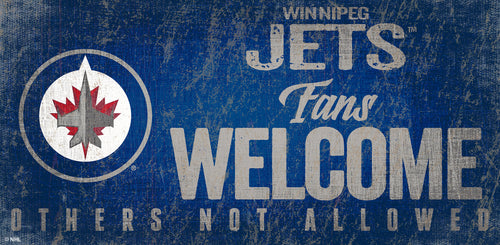 Winnipeg Jets 0847-Fans Welcome 6x12