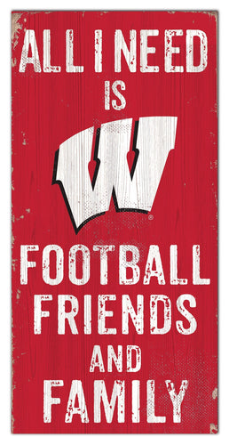 Wisconsin Badgers 0738-Friends and Family 6x12