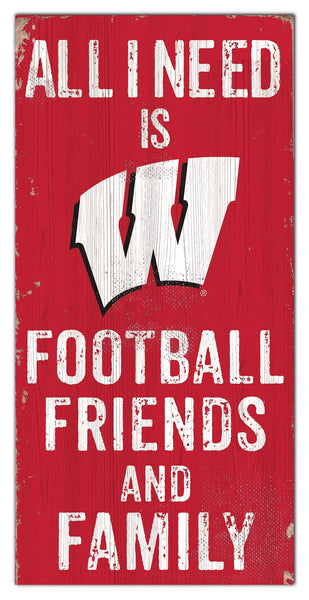 Wisconsin Badgers 0738-Friends and Family 6x12
