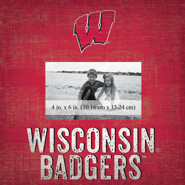 Wisconsin Badgers 0739-Team Name 10x10 Frame