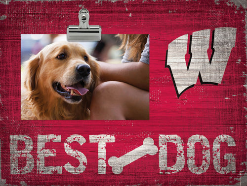Wisconsin Badgers 0849-Best Dog Clip Frame