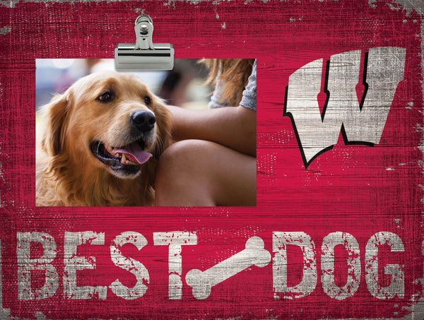 Wisconsin Badgers 0849-Best Dog Clip Frame